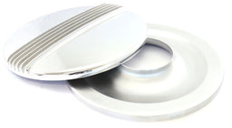 MOONEYES Suit 5-1/8" Carburettor, 14" x 3" Finned Aluminium Air Cleaner MNMP720 Autofit