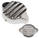 MOONEYES Suit Large Cap 3.250" Polished Finned Alloy Radiator Cap Cover MNAA21450L Autofit
