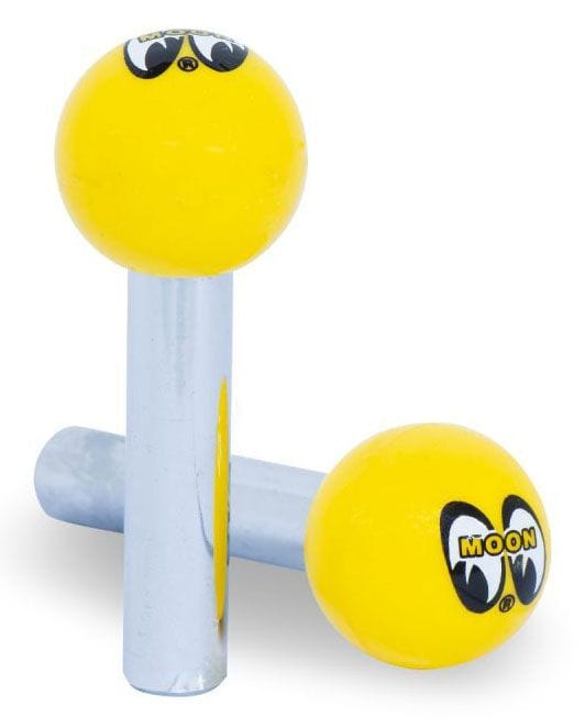 MOONEYES Yellow Moon Ball (Pair) Door Lock Knob MNAA112MN Autofit
