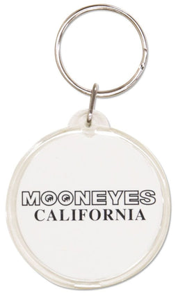 MOONEYES Yellow With Moon Logo & Mooneyes California, Each Keyring MNMKR024 Autofit