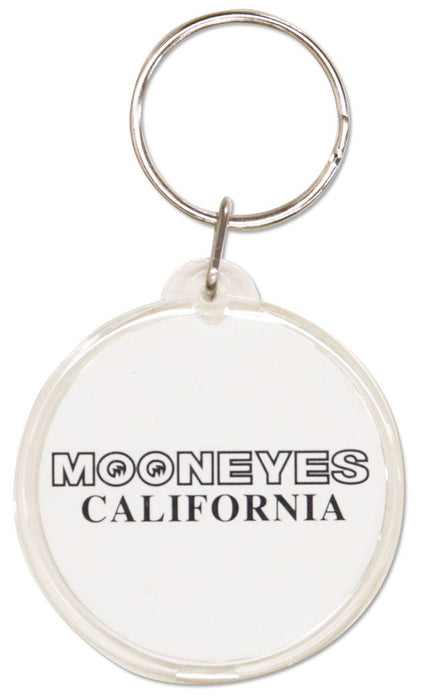 MOONEYES Yellow With Moon Logo & Mooneyes California, Each Keyring MNMKR024 Autofit