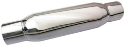 MOROSO 4" O.D x 12" Long With 2-1/2" Inlet/Outlet Spiral Flow S/S Racing Muffler MO94054 Autofit