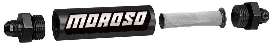 MOROSO -8 AN, 6-1/2" overall length In-Line Fuel Filter MO65230 Autofit