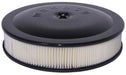 MOROSO Black Powder Coated With PVC Adapter Included & Recessed Base Racing Air Cleaner 14" X 3" MO65904 Autofit