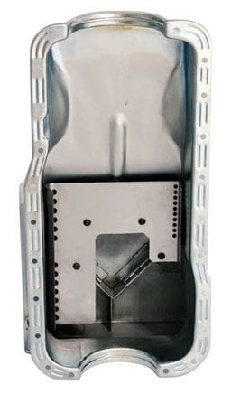 MOROSO Clear Zinc Finish suit Ford 351W Steel Oil Pan, 8" Deep, Kicked-Out Front Sump MO20501 Autofit
