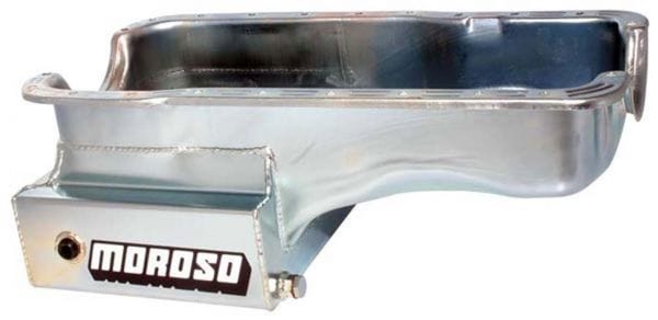 MOROSO Clear Zinc Finish suit Ford 351W Steel Oil Pan, 8" Deep, Kicked-Out Front Sump MO20501 Autofit