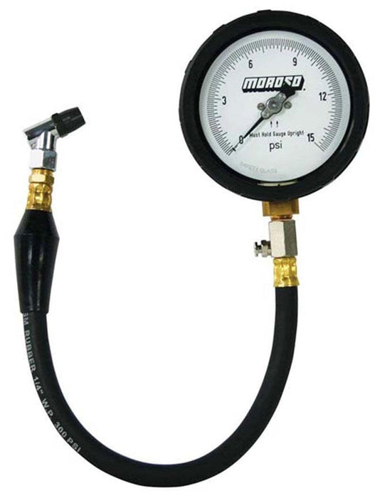 MOROSO Dial Type, 0-15 psi Pro Series Tyre Pressure Gauge MO89552 Autofit