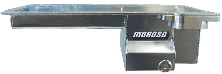 MOROSO Rear Pan Pick Up Suit GM LS Series Road Race Oil Pan, Fabricated Aluminium, 6" Deep, 6.62L MO20148 Autofit