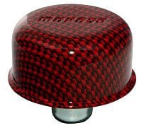 MOROSO Red/Black Carbon Fiber Look With Moroso Logo Push-In Breather MO68725 Autofit