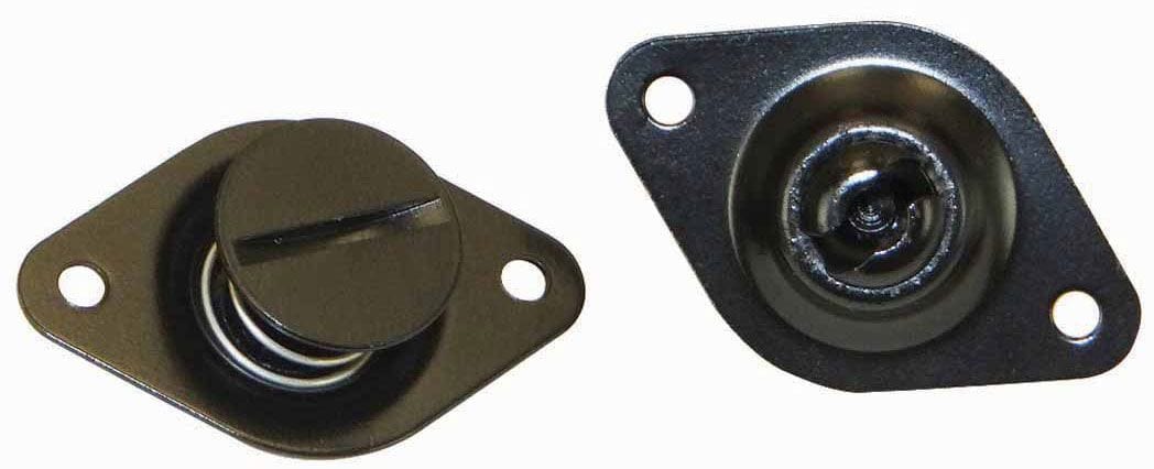 MOROSO Steel Large Head Self-Ejecting Fastener, 7/16" x .500", Black Finish Dzus Fasteners MO71372 Autofit