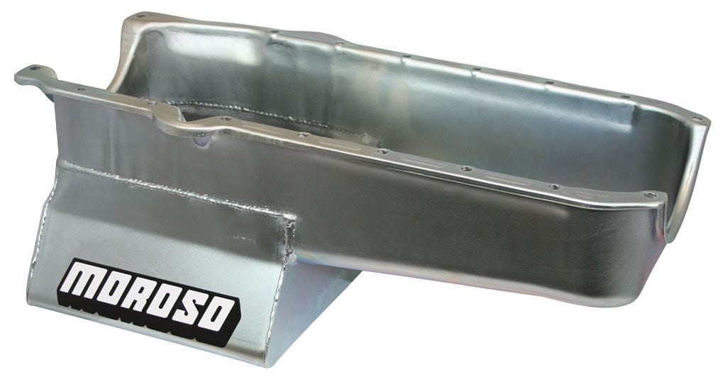 MOROSO Suit SB Chev 1980-85, R/H Dipstick, 2-Piece Main & Dart SHP Block Oil Pan, Steel, 8-1/4" Deep, 6.6L MO20200 Autofit