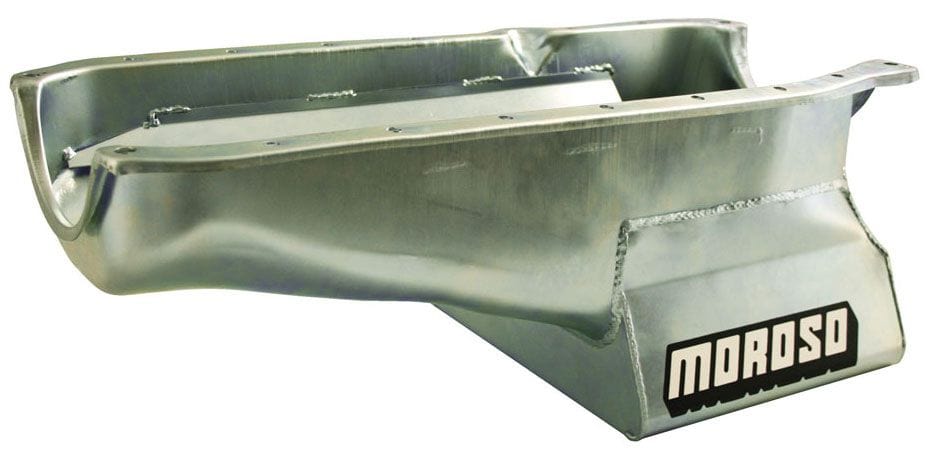 MOROSO Suit SB Chev 1980-85, R/H Dipstick, 2-Piece Main & Dart SHP Block Oil Pan, Steel, 8-1/4" Deep, 6.6L MO20201 Autofit