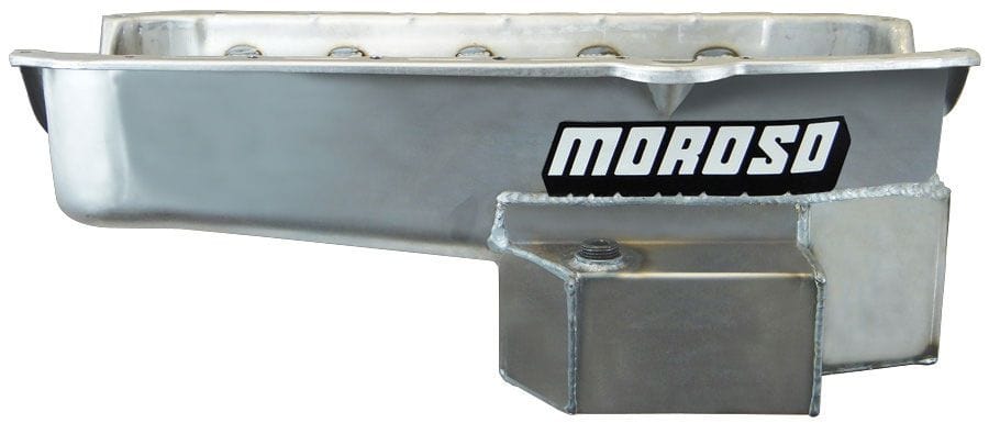 MOROSO Suit SB Chev L/H Dipstick, Pre-1980 Drag / Road Race Oil Pan, Fabricated Steel, 7-1/2" Deep, 6.62L MO21813 Autofit