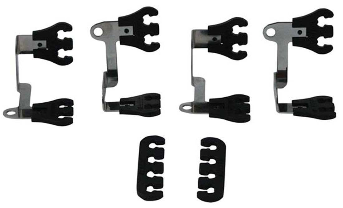 MOROSO Suit SB Chev Show Car Spark Plug Lead Separators, 7-9mm, Black MO72167 Autofit