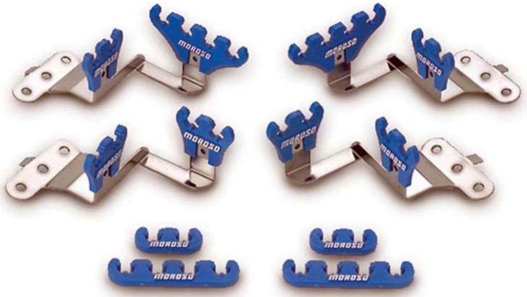 MOROSO Suit SB Chev With Center Bolt Valve Covers Spark Plug Lead Separators, 7-9mm, Blue MO72140 Autofit