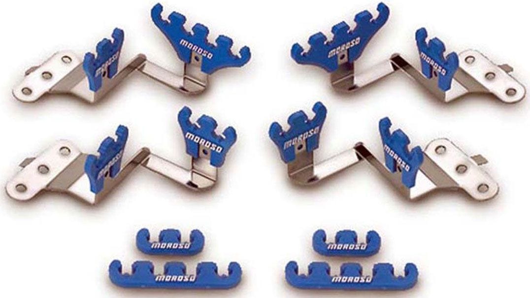 MOROSO Suit SB Chev With Center Bolt Valve Covers Spark Plug Lead Separators, 7-9mm, Red MO72141 Autofit