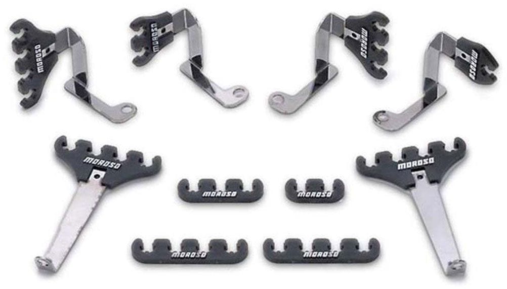 MOROSO Suit SB Ford 289-302-351 Windsor Spark Plug Lead Separators, 7-9mm, Black MO72133 Autofit