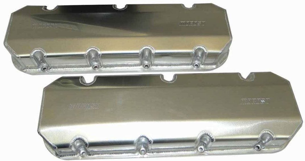 MOROSO With Billet 3/8" Rails & Steel Insters Suit BB Chev Fabricated Aluminium Valve Covers MO68345 Autofit