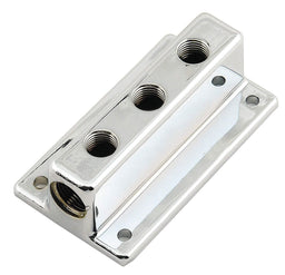 Mr Gasket Mr Gasket "T"-Style Fuel Block - Triple Outlet (3) MG6151 Autofit