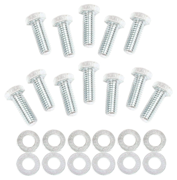 Mr Gasket Suit Small Block Chevy Mr Gasket Intake Manifold Bolts & Washers 3/8"-16 x 1" Hex Head (12pk) MG955 Autofit