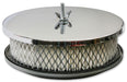 MRG Fits 5-1/8" Carburettor Neck Mr Gasket Chrome Air Cleaner 6-1/2"Dia x 2"H with Paper Element MG1486 Autofit