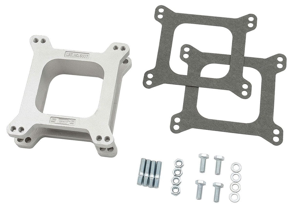 MRG For Holley/Carter Standard Bolt Patterns Mr Gasket Aluminium Carburettor Spacer Kit 2" Open Centre MG6007 Autofit