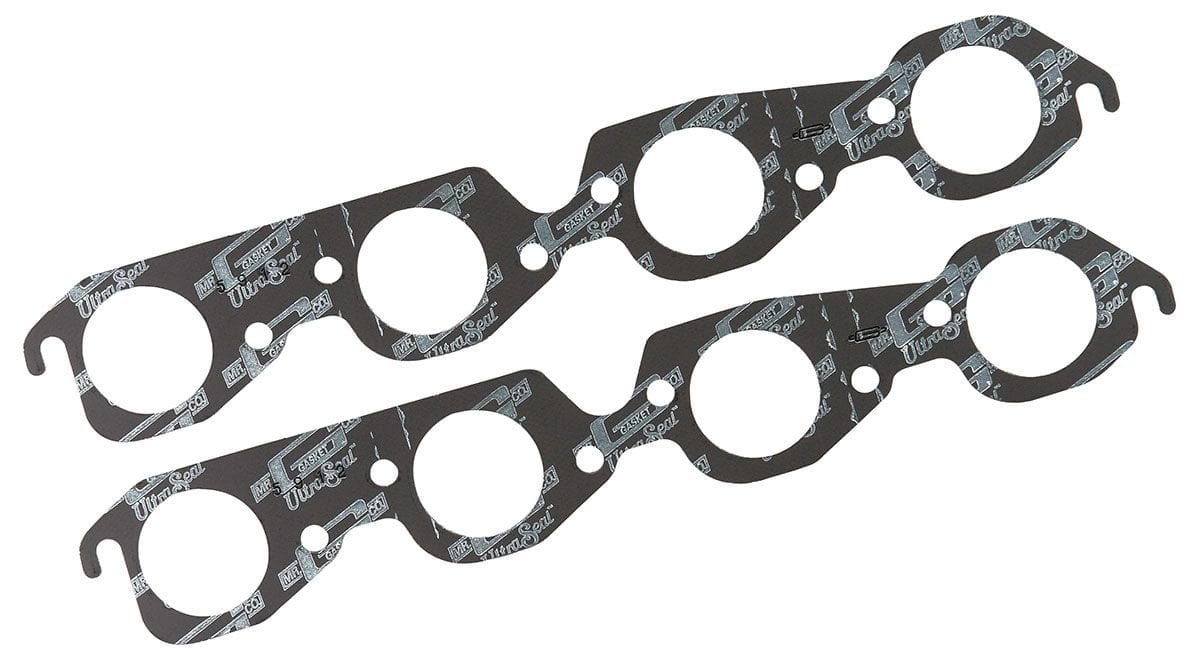 MRG Suit Big Block Chevy 1965-90 Mr Gasket Ultra-Seal Exhaust Gasket Round Port 2.15" Dia MG5912 Autofit