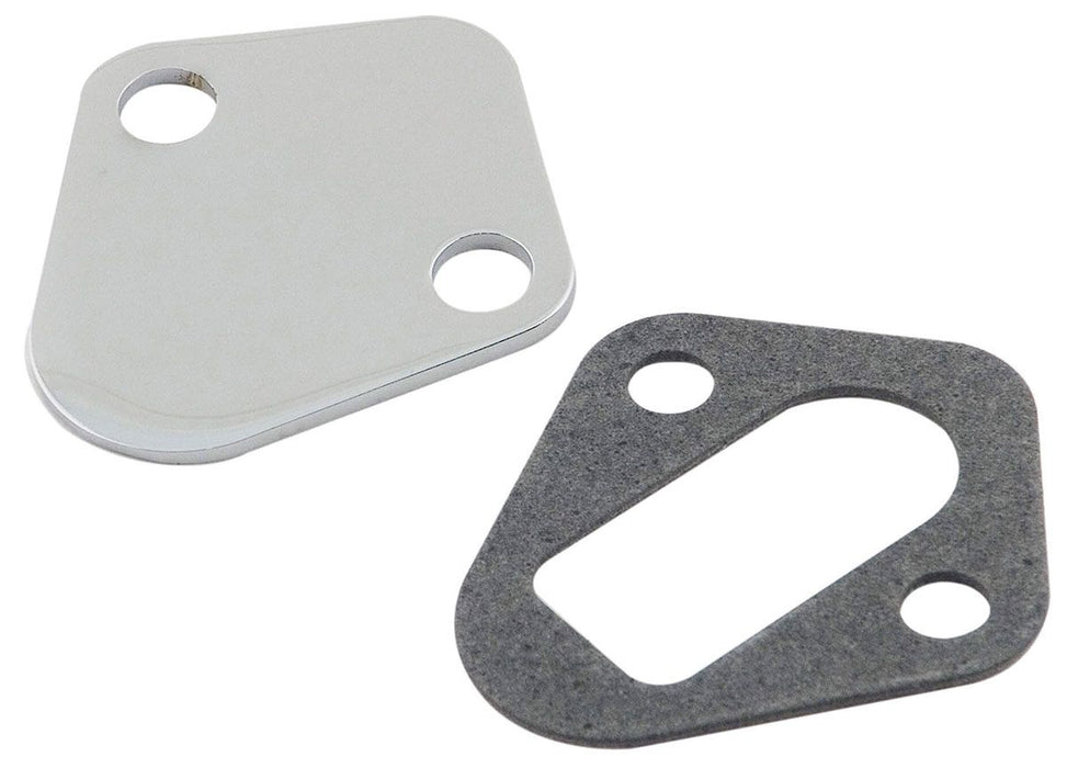 MRG Suit Big Block Chevy Mr Gasket Chrome Fuel Pump Block Off Plate MG1516 Autofit