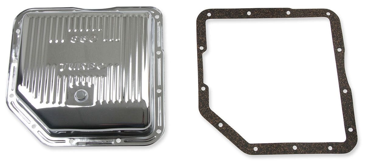 MRG Suit GM TH350 Stock Depth Mr Gasket Chrome Automatic Transmission Pan MG9761 Autofit