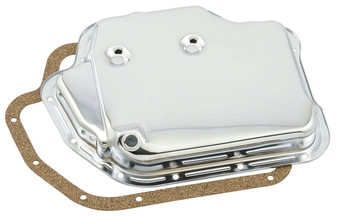 MRG Suit GM TH400 Stock Depth Mr Gasket Chrome Automatic Transmission Pan MG9762 Autofit