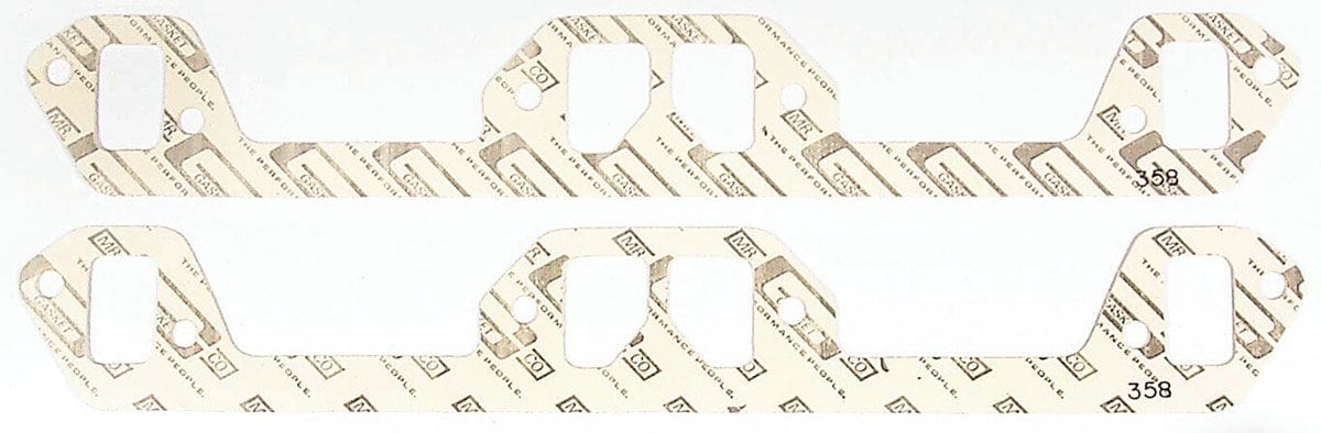 MRG Suit Mopar, Small Block LA Chrysler 273-318 Mr Gasket Performance Exhaust Gasket Small Race Port 1.12"W x 1.48"H MG353 Autofit