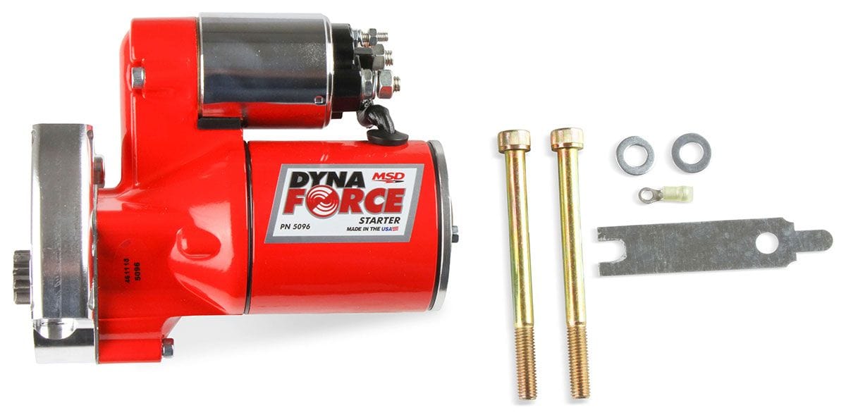 MSD 3.4hp Red Powder-coat, Suit Chevy LS1-LS7 DynaForce Starter Motor MSD5096 Autofit
