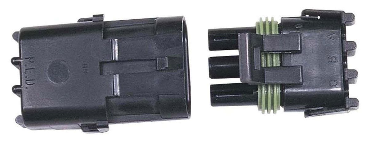 MSD 3 Pin, Male Tower/Female Shroud with Pins and Seals, Each Weathertight Sealed Connectors MSD8172 Autofit