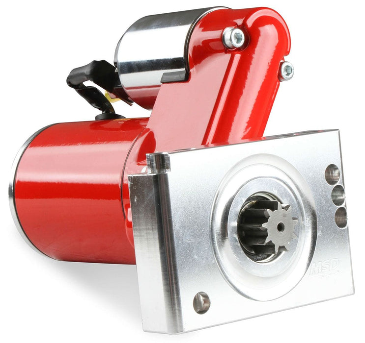 MSD 3hp Mini, Red Powder-coat, Suit Chevy Small/Big Block, Inline Bolt Mo DynaForce Starter Motor MSD5095 Autofit