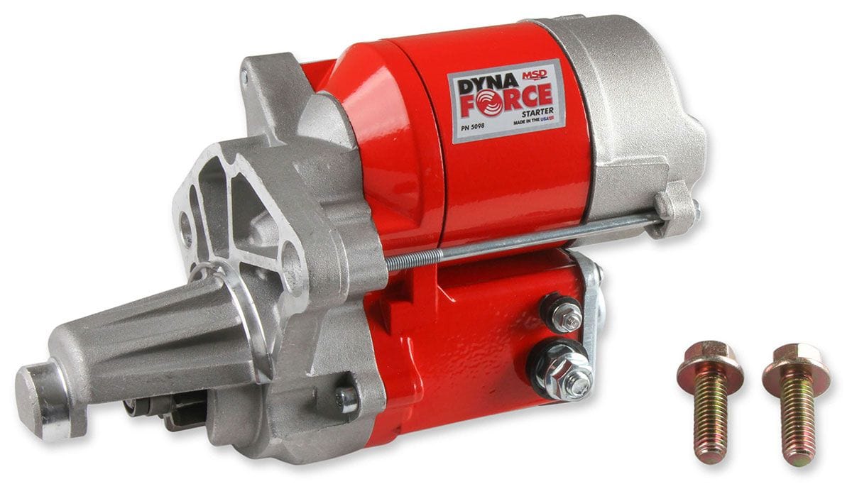 MSD 3hp Mini, Red Powder-coat, Suit Chrysler 273-440 DynaForce Starter Motor MSD5098 Autofit