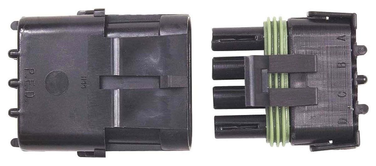 MSD 4 Pin, Male Tower/Female Shroud with Pins and Seals, Each Weathertight Sealed Connectors MSD8171 Autofit