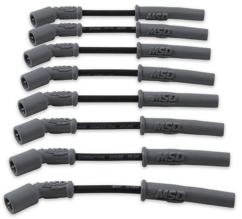 MSD 8.5mm, Black, Holden Commodore V8, LS1 Super Conductor Spark Plug Lead Set MSD32813 Autofit