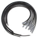 MSD 8.5mm, Black, Universal 8 Cyl Multi-Angle Plug/Socket & HEI Distribut Super Conductor Spark Plug Lead Set MSD31193 Autofit