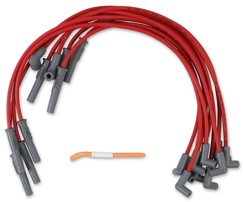 MSD 8.5mm, Red, Ford 302W, HEI Distributor Cap Terminal Super Conductor Spark Plug Lead Set MSD31329 Autofit