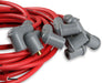 MSD 8.5mm, Red, Universal 8 Cyl 90° Plug/Socket & HEI Distributor Cap Ter Super Conductor Spark Plug Lead Set MSD31239 Autofit