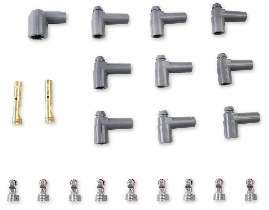 MSD 8.5mm, Red, Universal 8 Cyl Multi-Angle HEI Socket Distributor Cap Te Super Conductor Spark Plug Lead Set MSD31189 Autofit