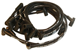 MSD 8mm, Black, 90° Plug Boots, HEI, Corvette 305-350 Street Fire Ignition Lead Set MSD5566 Autofit