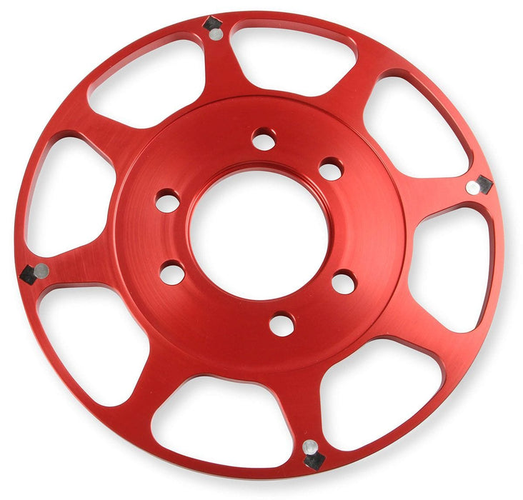 MSD Big Block Chevy, with 8" Harmonic Balancer, Red Anodised Billet Alumi Flying Magnet Crank Trigger MSD8620 Autofit