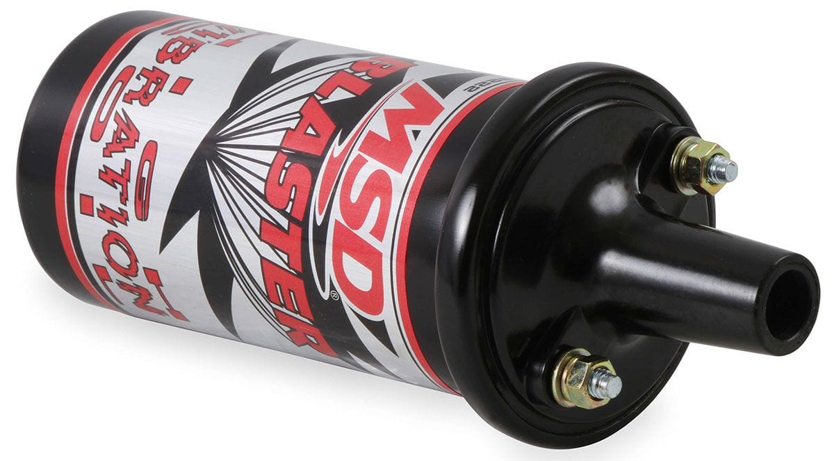 MSD Black, 45,000 volts Blaster High Vibration Ignition Coil MSD8222 Autofit