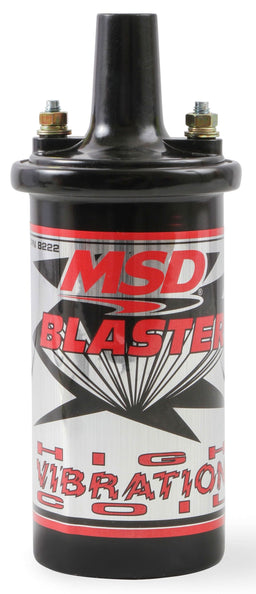 MSD Black, 45,000 volts Blaster High Vibration Ignition Coil MSD8222 Autofit