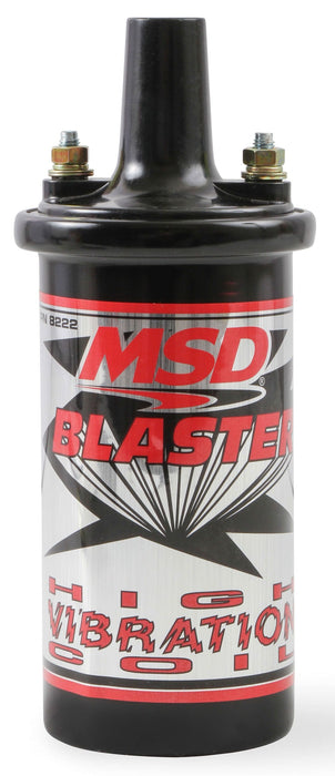 MSD Black, 45,000 volts Blaster High Vibration Ignition Coil MSD8222 Autofit