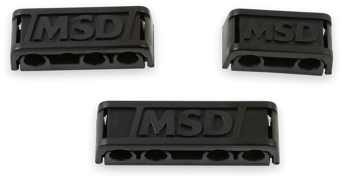 MSD Black, 7-9mm, Set of 8 Pro-Clamp Ignition Lead Separators MSD8843 Autofit