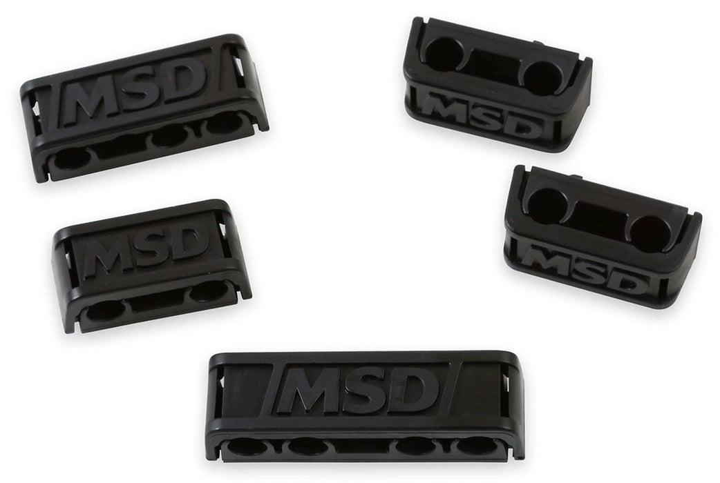MSD Black, 7-9mm, Set of 8 Pro-Clamp Ignition Lead Separators MSD8843 Autofit