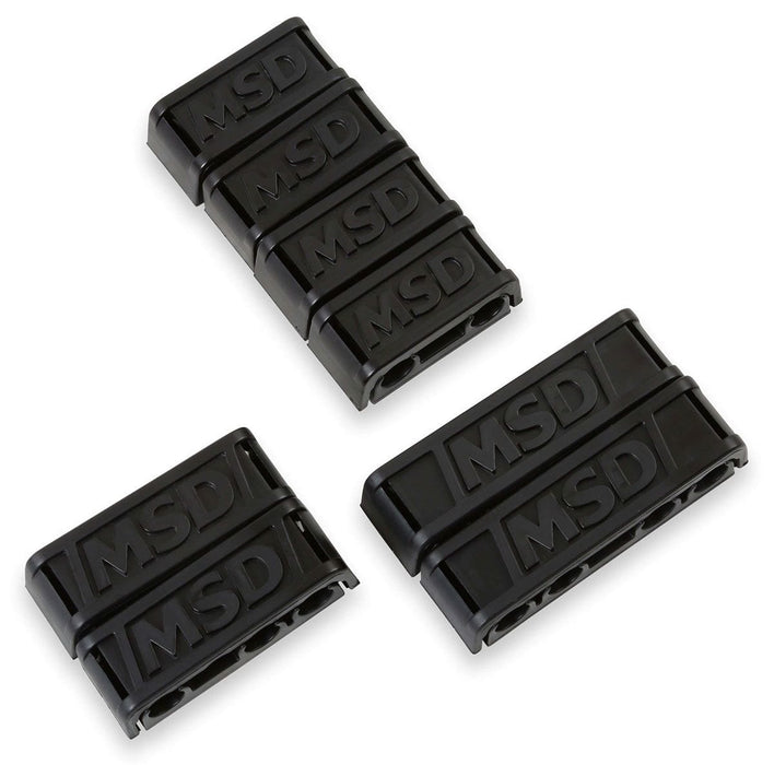 MSD Black, 7-9mm, Set of 8 Pro-Clamp Ignition Lead Separators MSD8843 Autofit