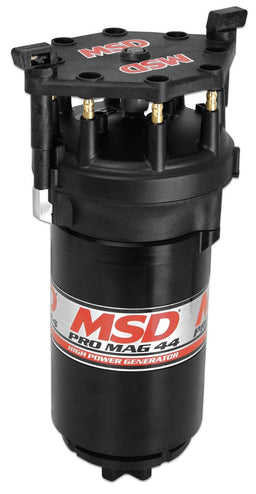 MSD Black Finish, Band Clamp Mount, CCW Rotation Pro Mag 44 AMP Magneto With Standard Cap MSD81403 Autofit